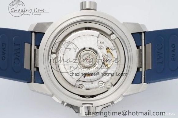 MIROTIME 0416 WellDesigned Aquatimer Automatic SS RSF 1:1 Best Edition Blue Dial on Blue Rubber Strap A 7057